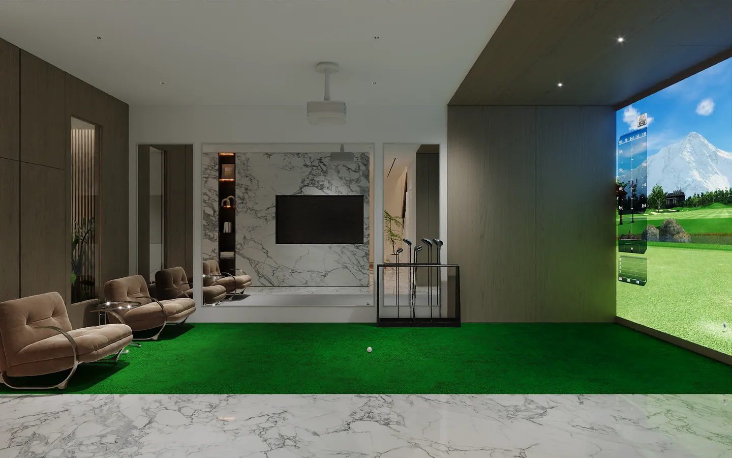 Sustainable interior materials display